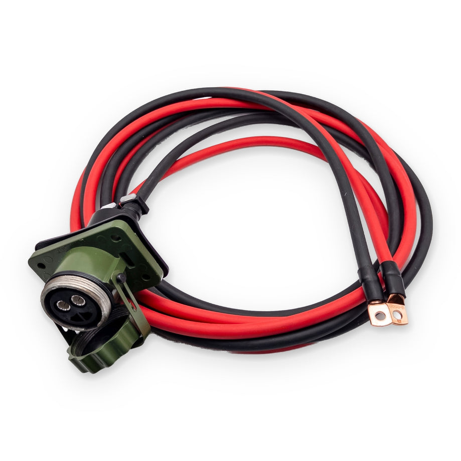 NATO socket with cable 4 m, 35 mm², 2-pole – front view, open