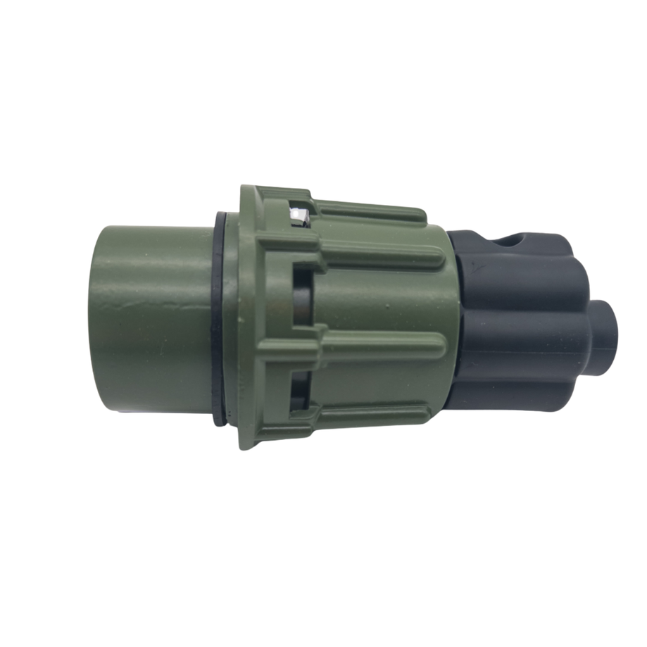 NATO Stecker 35 mm² 12/24V 2-polig VG96917 – Aluminium mit Kontaktstiften