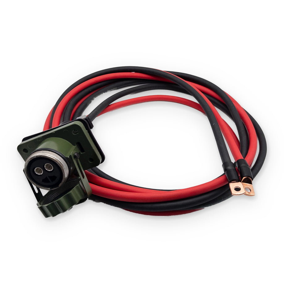 NATO socket with cable 4 m – side view, contacts