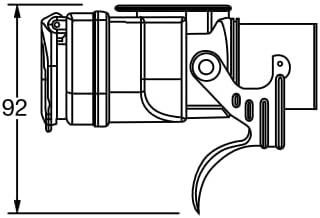 15 poliger 24V Kurzadapter auf 2 x 7 polige Stecker Steckdose für LKW