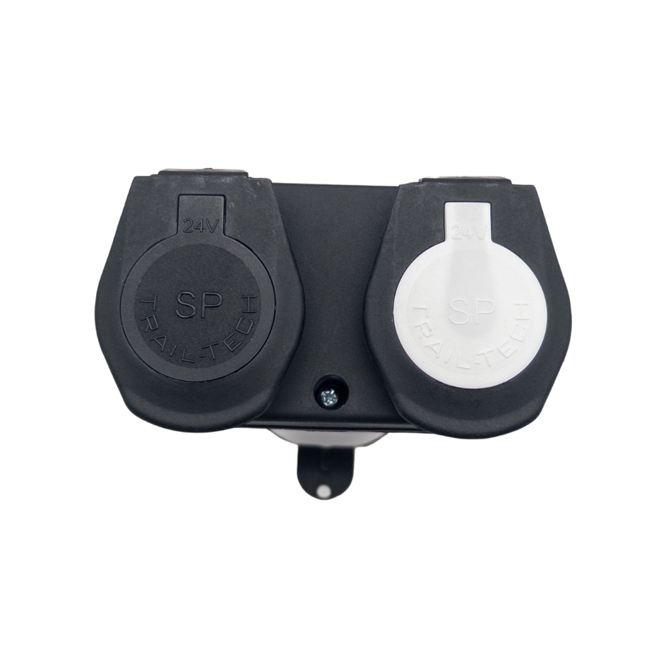 15 poliger 24V Kurzadapter auf 2 x 7 polige Stecker Steckdose für LKW