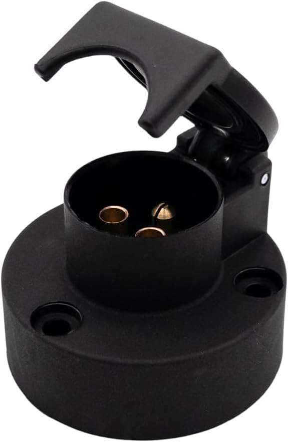 3 Poliger Stecker & Steckdose SET 6-24V DIN 9680 – Schraubanschluss – Traktor, Anhänger & Landmaschinen