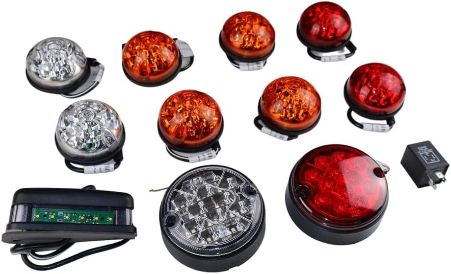 Defender LED Scheinwerfer 12 Teilig Farbig Deluxe Upgrade SET TD4 - TD5