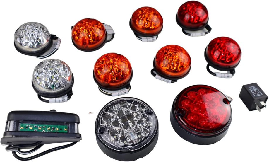 Defender LED Scheinwerfer 12 Teilig Farbig Deluxe Upgrade SET TD4 - TD5