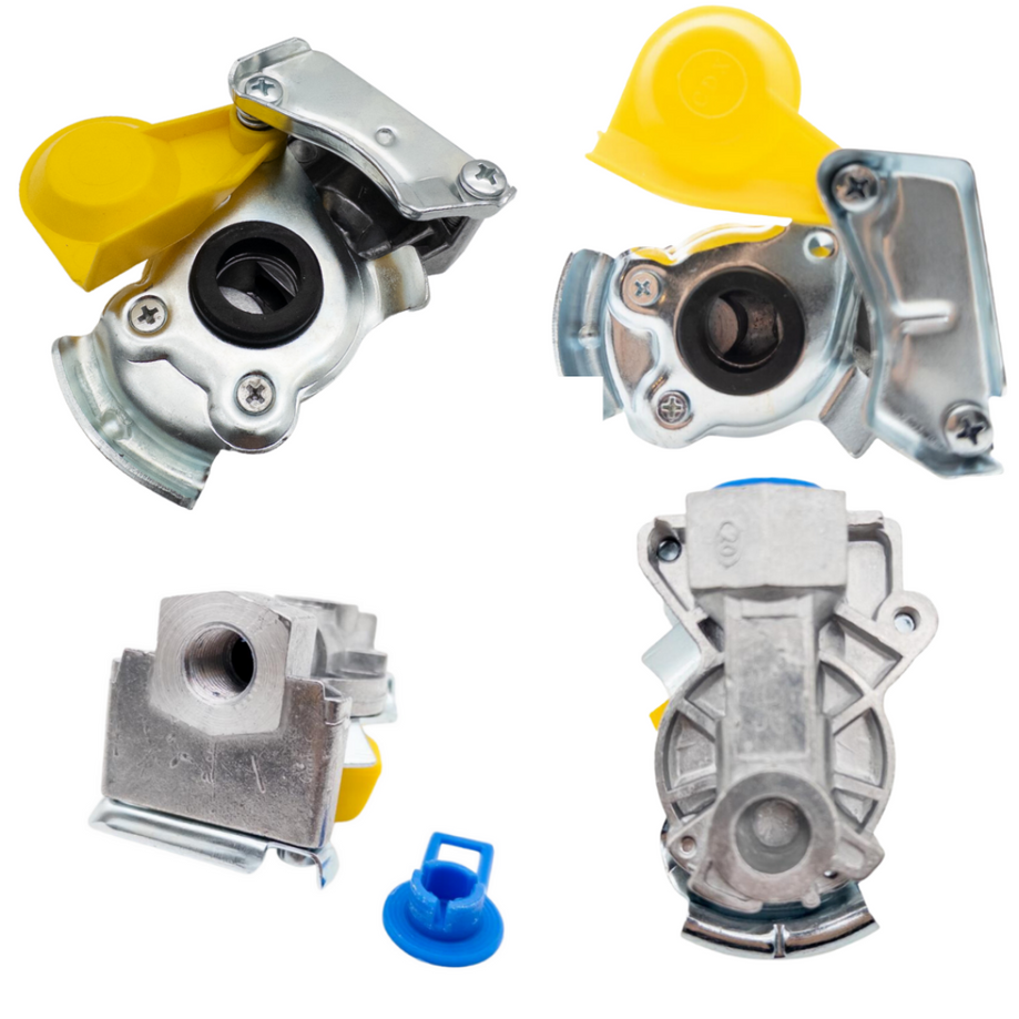 Kupplungskopf M16x1,5 Gelb Ohne Ventil für Anhängerseitig