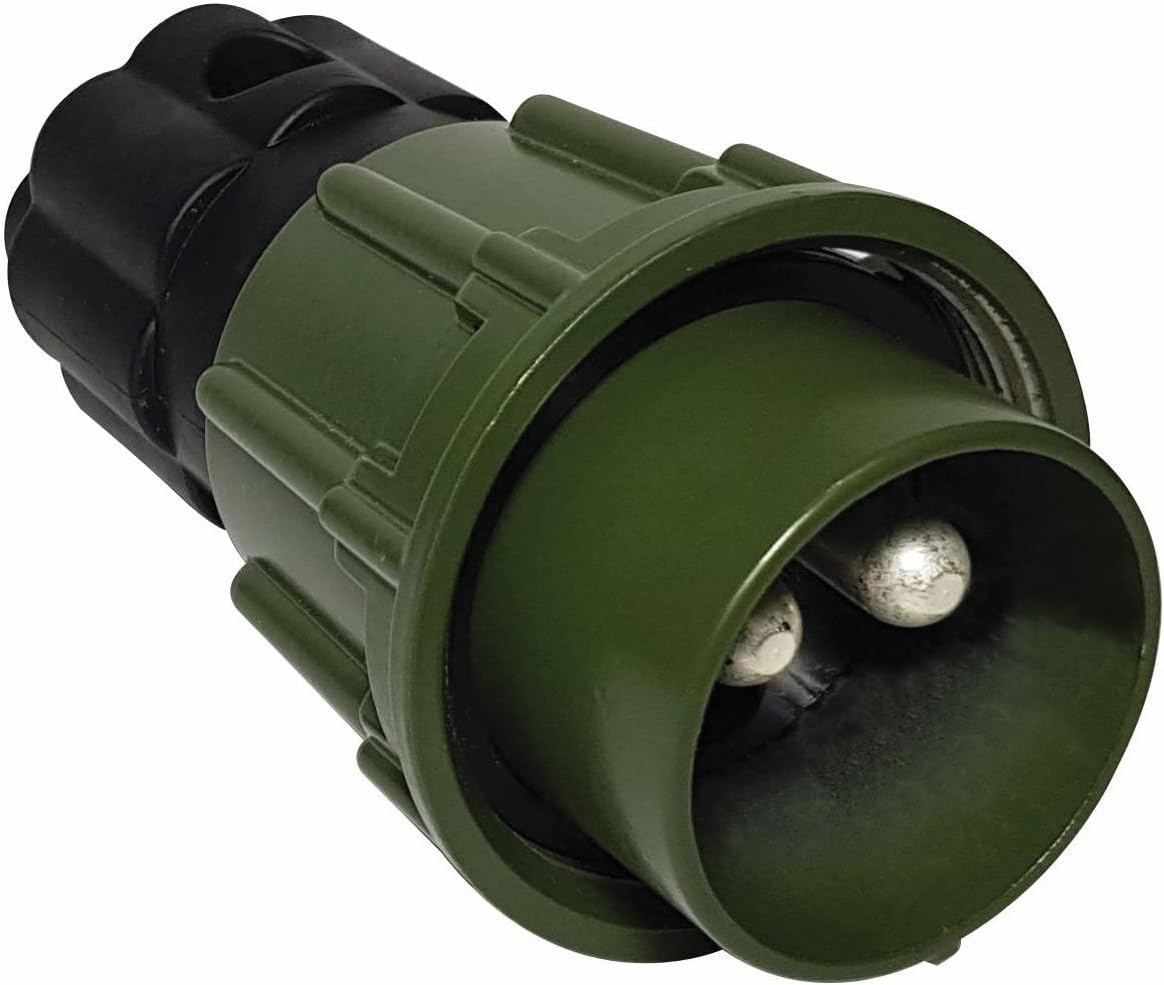 Cavo A Spirale NATO 2 Poli 50mm² – 4 Metri Con Prese Metalliche, Per 12V/24V, Adatto Per Camion E Veicoli Militari