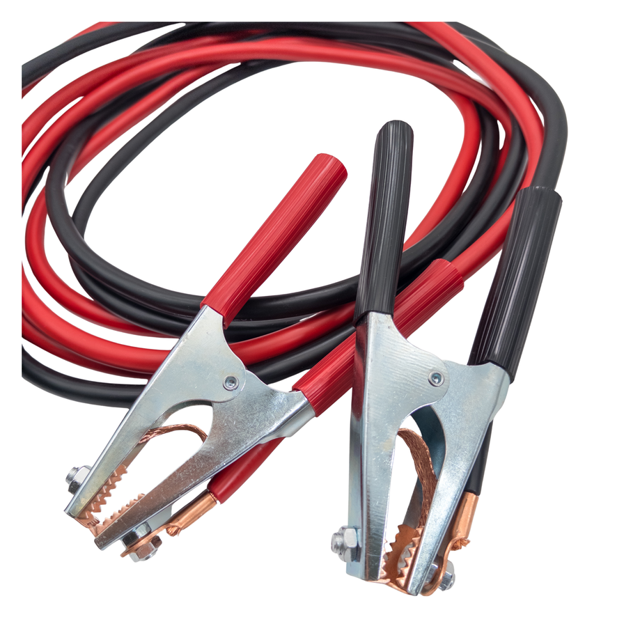 NATO Überbrückungskabel 24V 4 m 35 mm² mit 2-poligem Stecker und Batterieklemmen