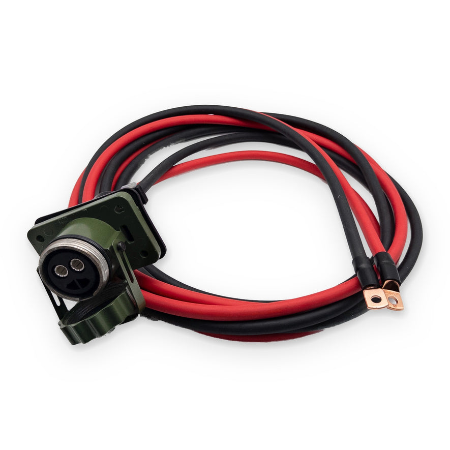 NATO socket with cable 4 m – side view, contacts