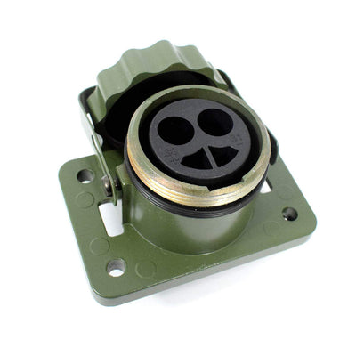 NATO Steckdose 50mm² 12/24V 2 Polig passen für Kabel inkl. Kontaktbuchsen
