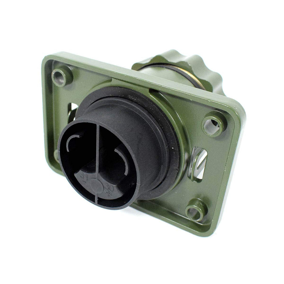 NATO Steckdose 35mm² 12/24V 2 Polig passend für Kabel mit Kontaktstiften